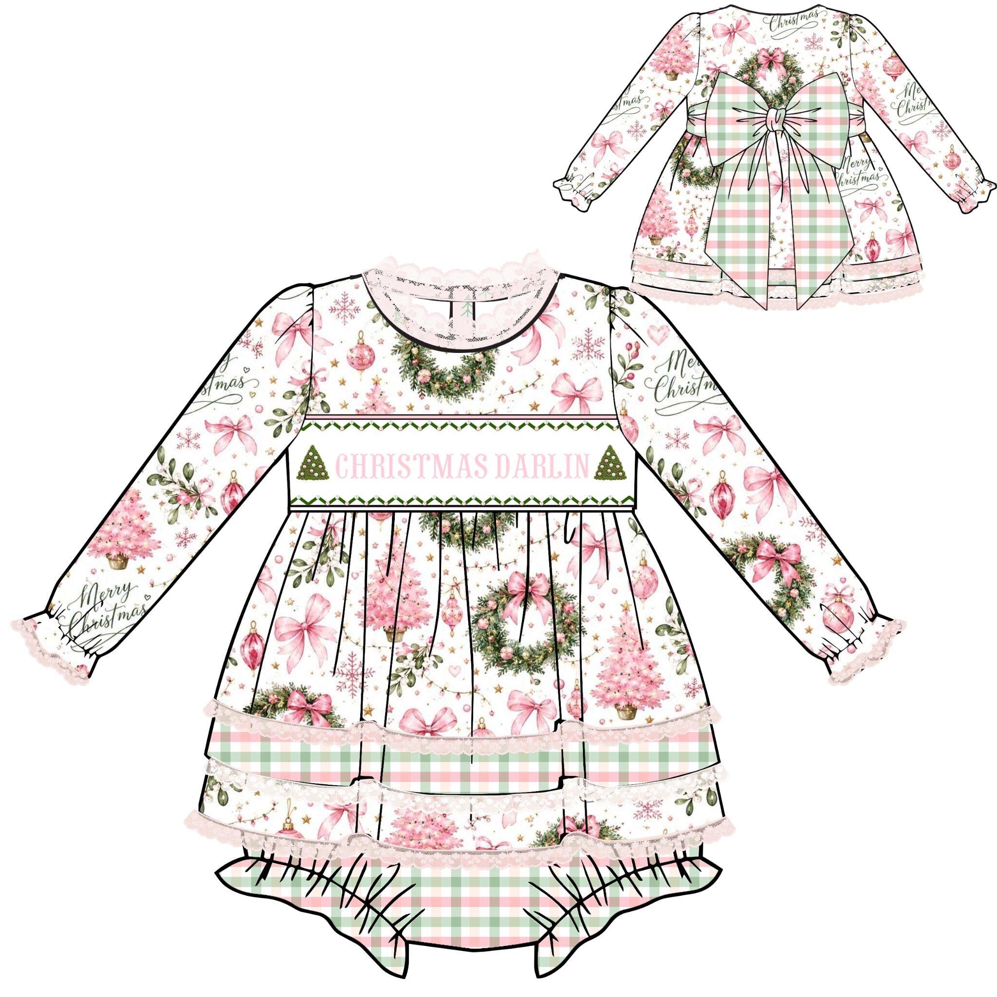 Christmas Darlin' Skirted Bubble - PREORDER